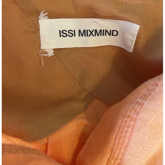 Issi Mixmind Hooded Button Front Shirt Women’s Embroidered Linen? Sz M? Pocket - Picture 7 of 9